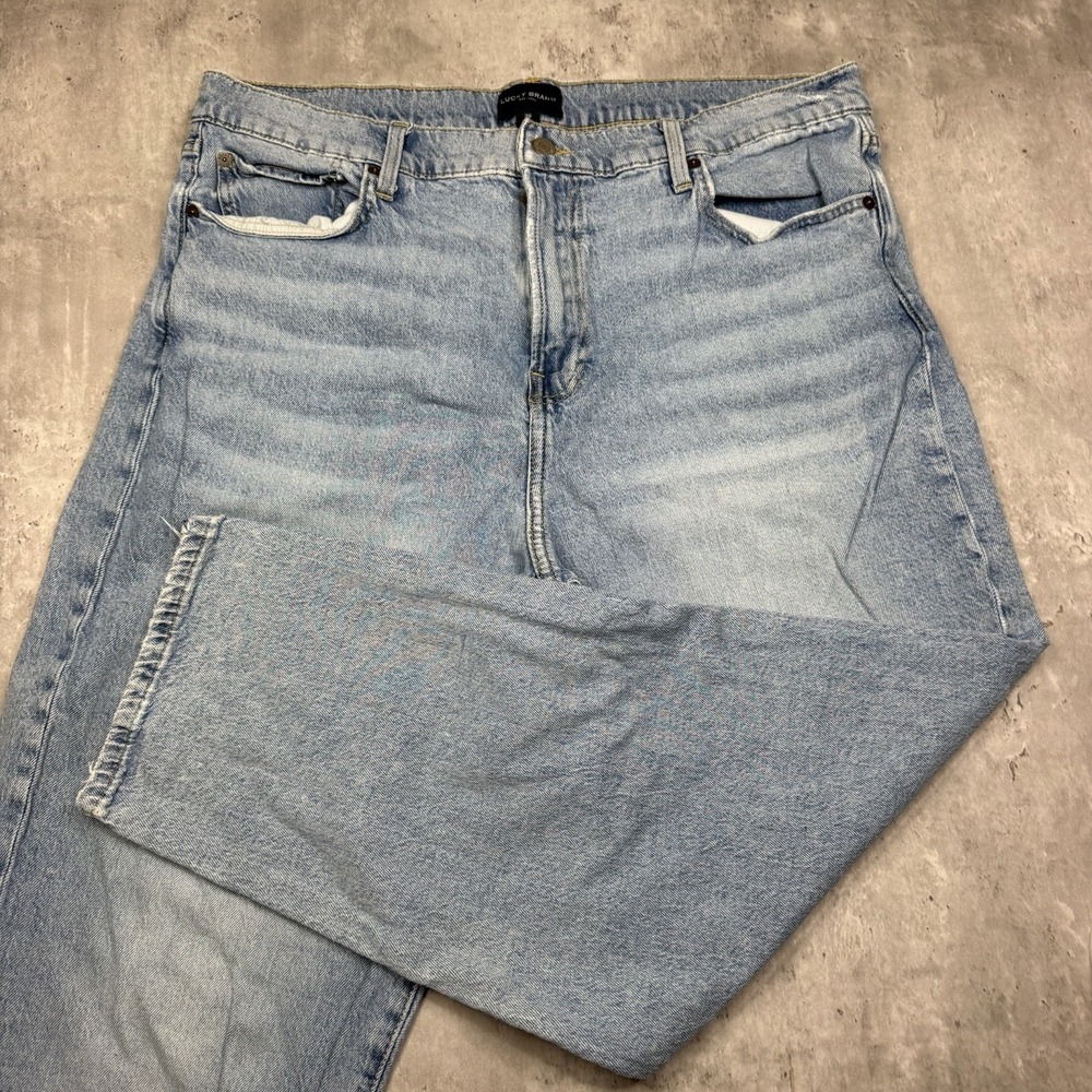 Lucky Brand Jeans Men 38x28 Blue 365 Vintage Loose Wide Leg Tapered Baggy